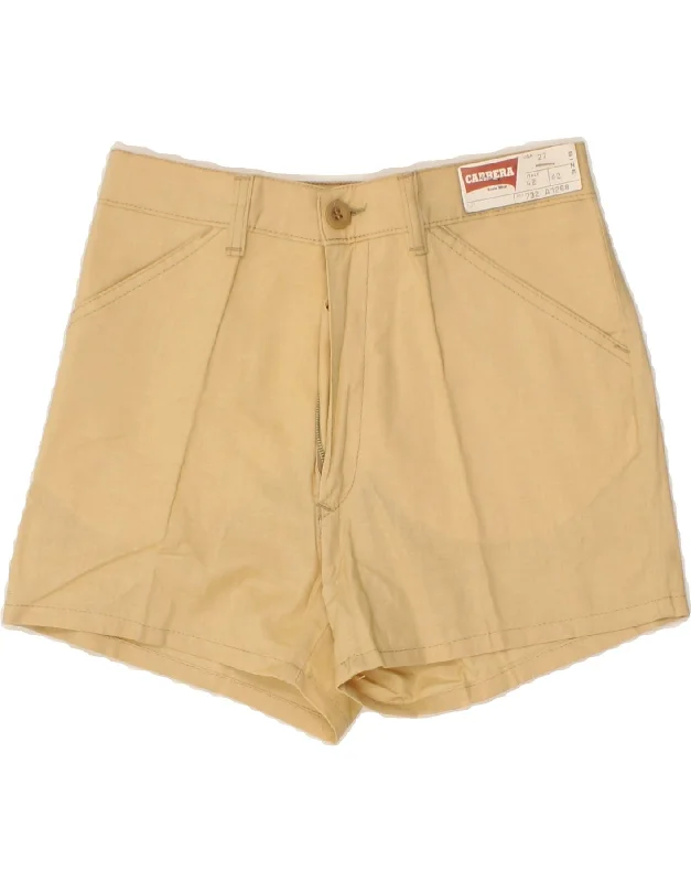 CARRERA Womens High Waist Chino Shorts IT 42 Medium W24  Beige Cotton