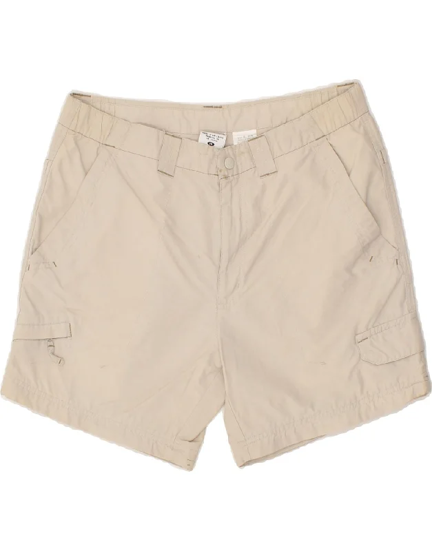 COLUMBIA Womens Cargo Shorts US 14 XL W34  Beige Cotton