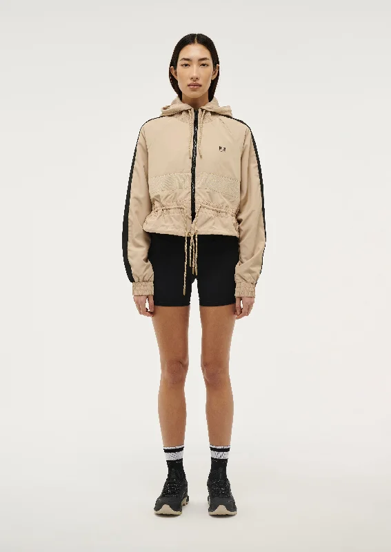 CROPPED MAN DOWN JACKET IN SESAME