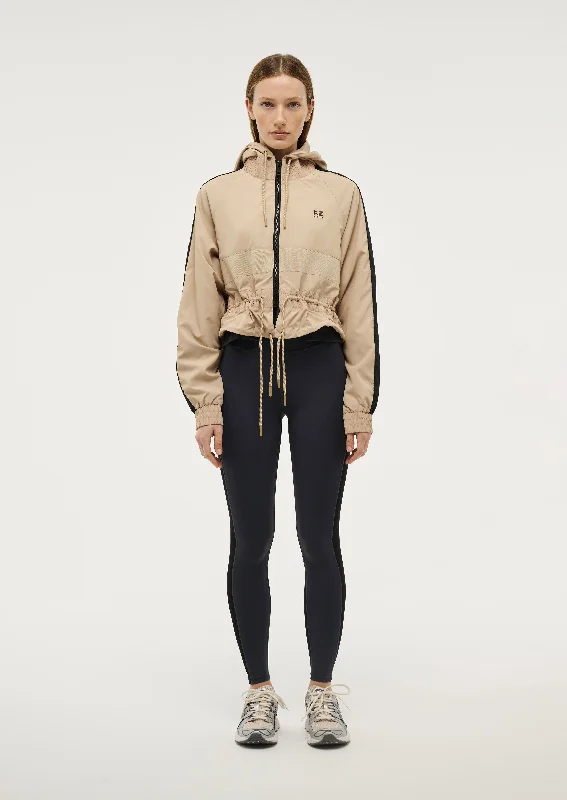 CROPPED MAN DOWN JACKET IN SESAME