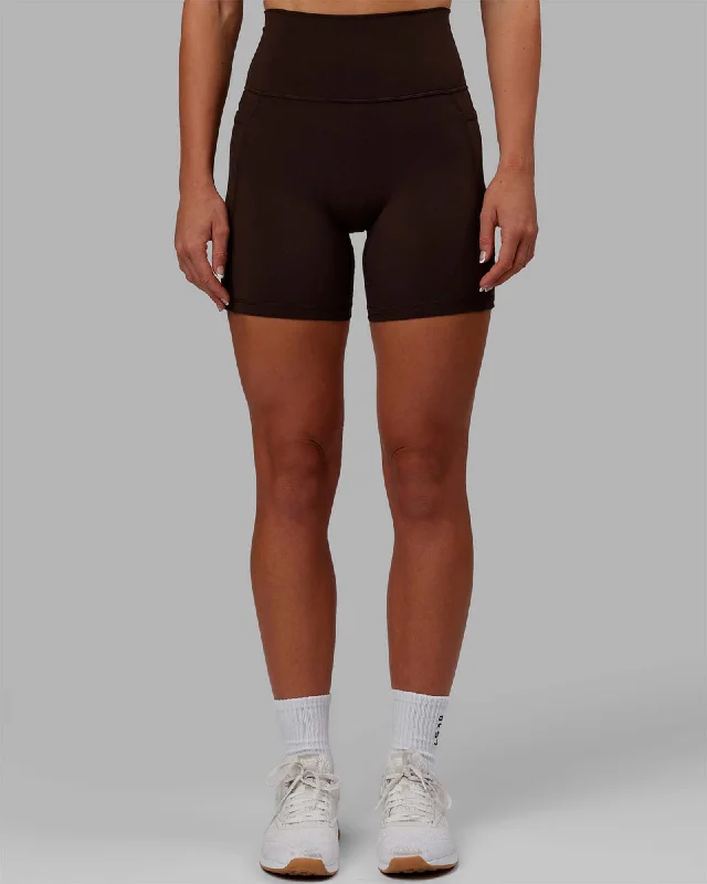 Fusion Mid Short Tights - Dark Chocolate