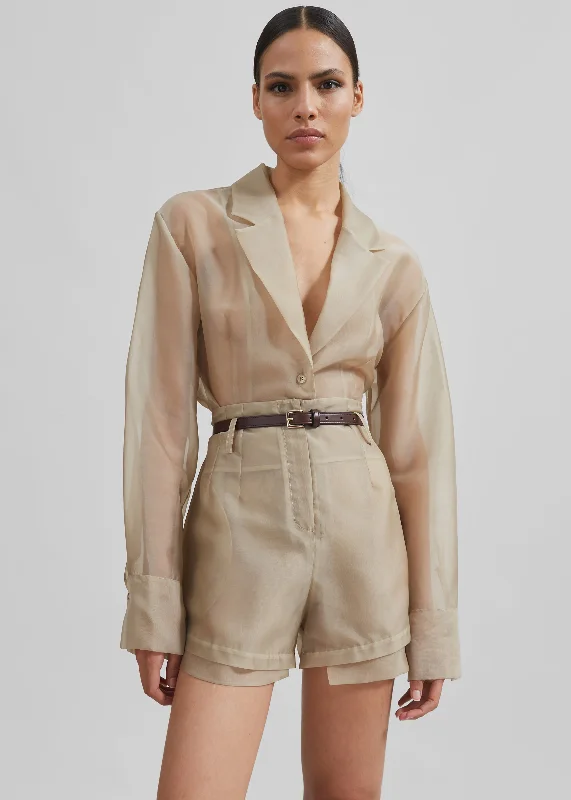 Lise Sheer Blazer - Desert Sand