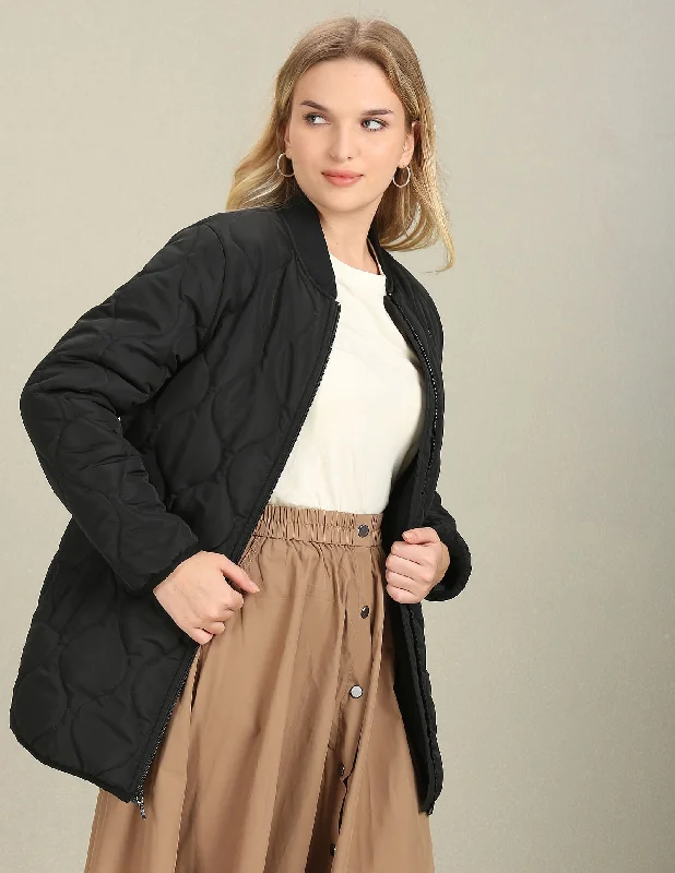 Longline Stand Neck Jacket