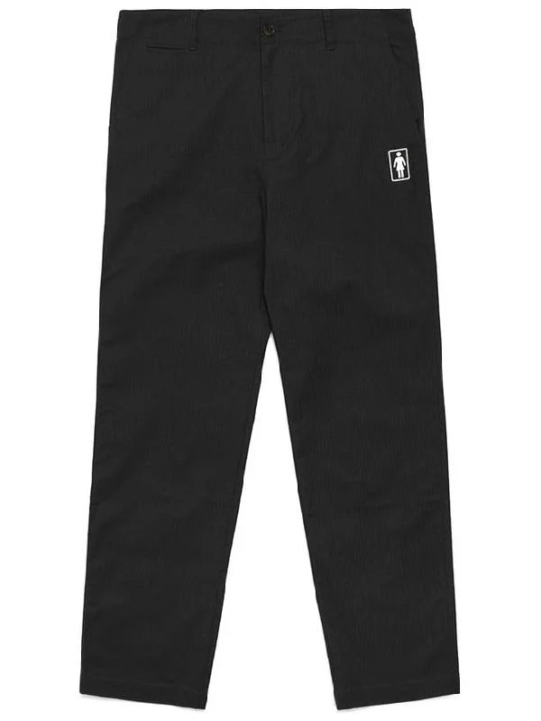 MALBON GIRL Boxed Buckets Chino Pants BLACK