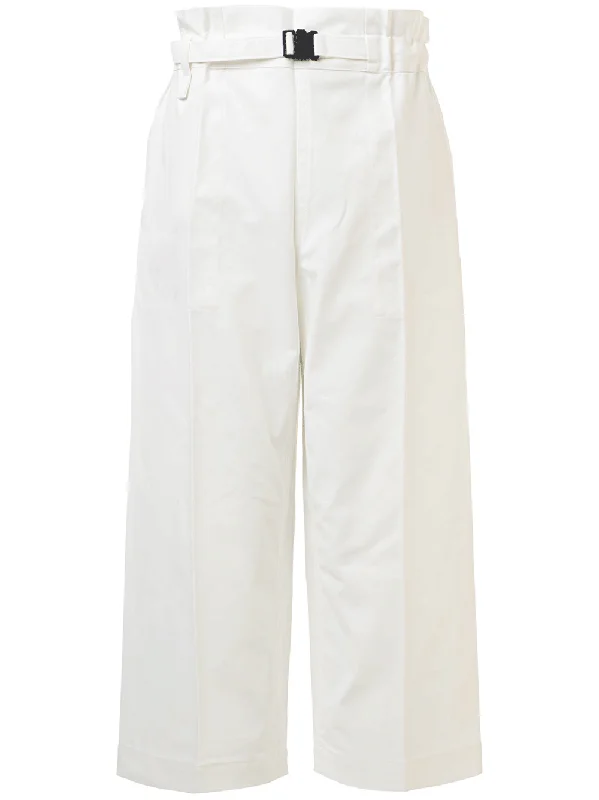 Flat Denim Wide Pants