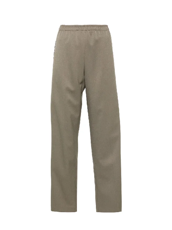 Straight Cotton Pants (Bus Green)