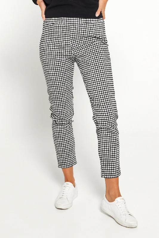 Moira Pants - Black/White Gingham