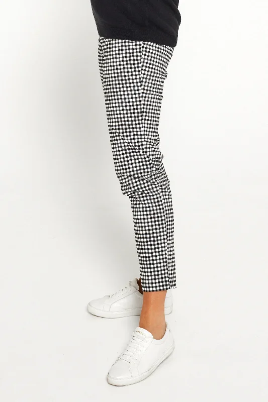 Moira Pants - Black/White Gingham