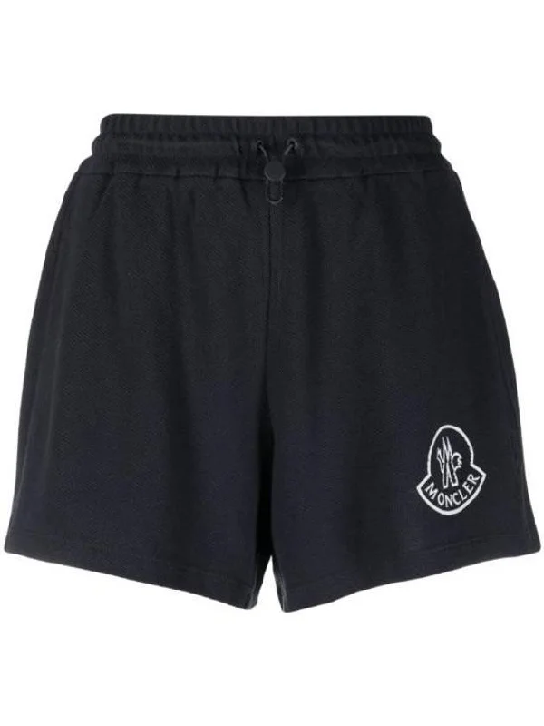 Women's Logo Print Track Shorts Navy