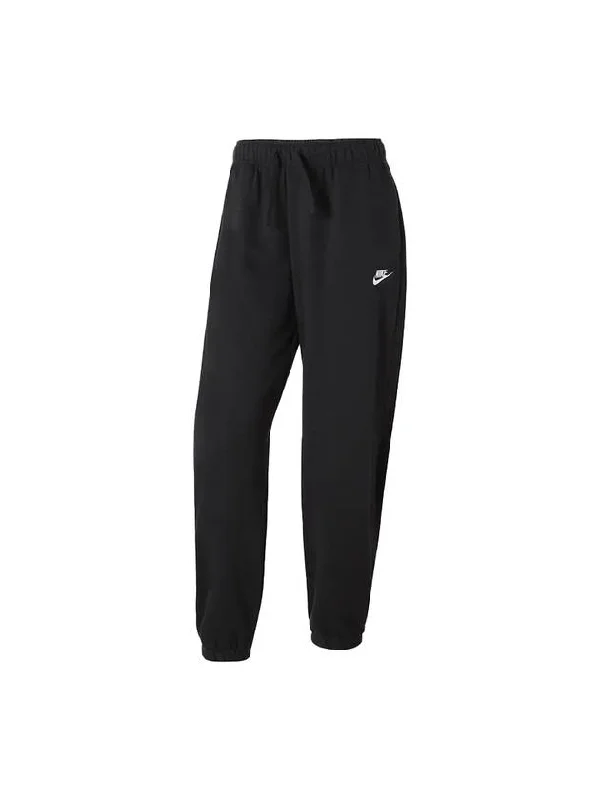 Club Fleece Mid-Rise Oversized Track Pants Black