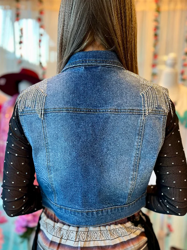 Reach For The Stars Denim Vest