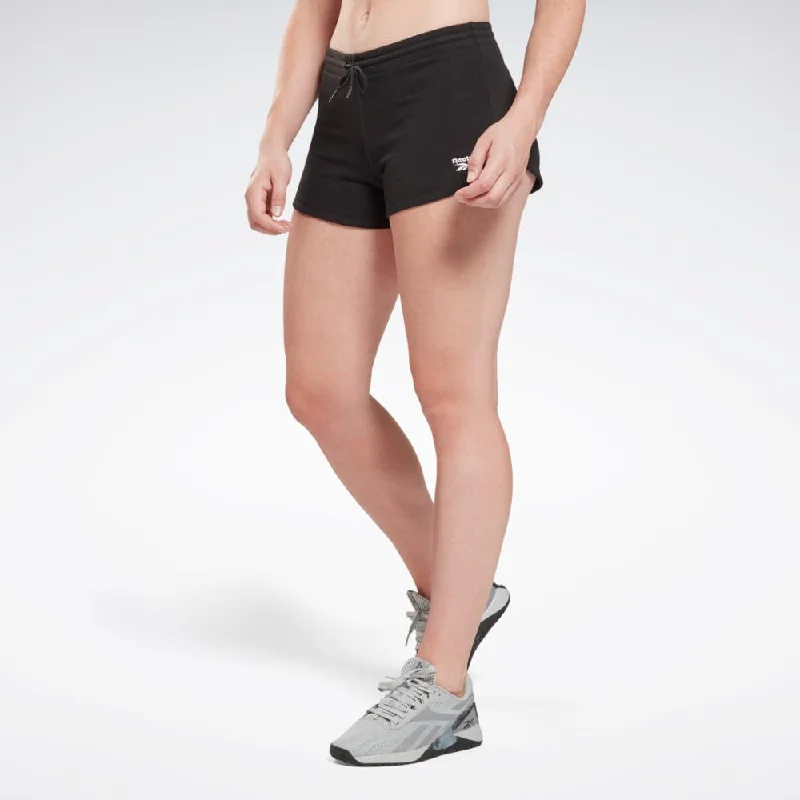 Reebok Apparel Women Reebok Identity French Terry Shorts BLACK