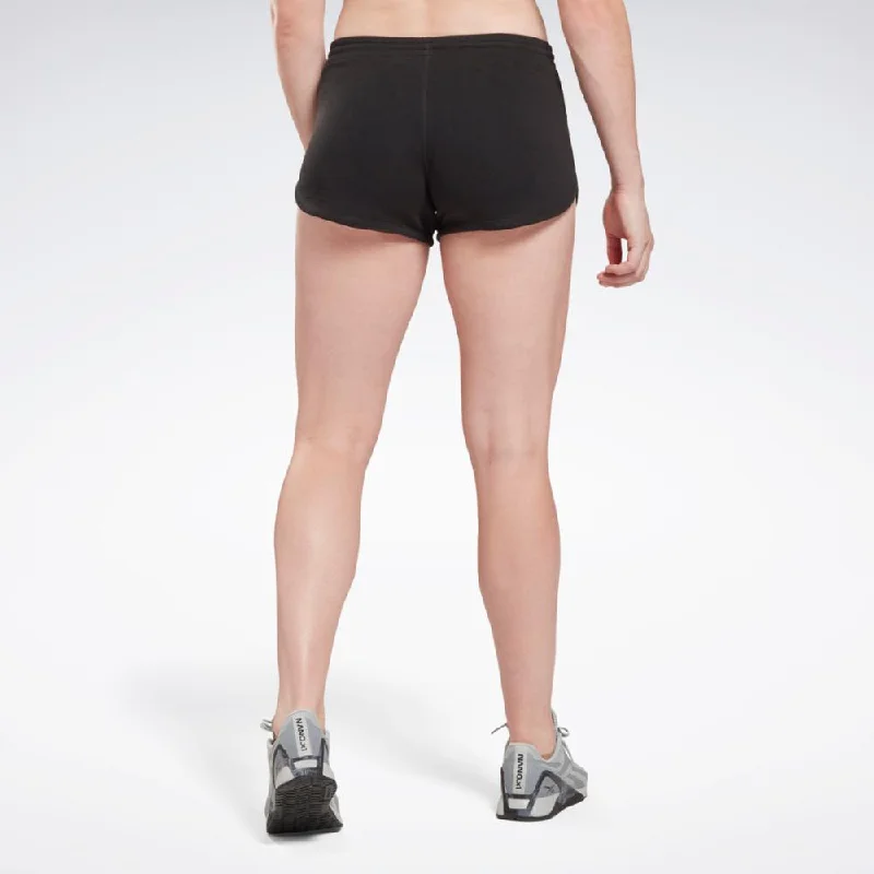 Reebok Apparel Women Reebok Identity French Terry Shorts BLACK