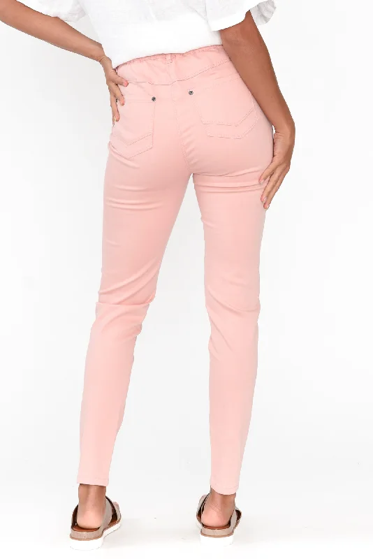 Reed Pink Stretch Cotton Pants