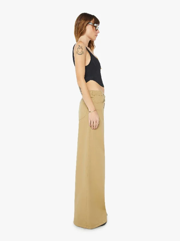 SPRWMN Mid Rise Wide Leg Pant - Khaki