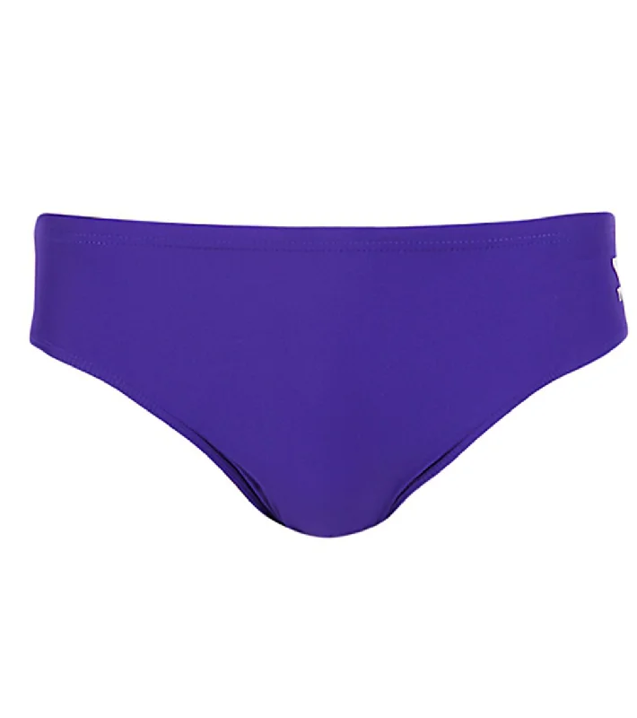 TYR Men's TYReco Solid Racer Brief Swimsuit Purple