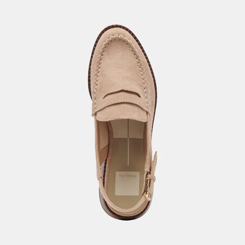 HARDI WIDE LOAFERS CAMEL SUEDE