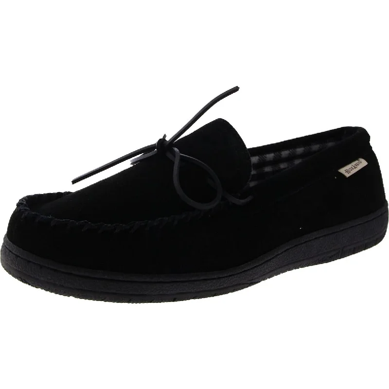 Hide Aways Mens Slip On Moc Toe Loafer Slippers