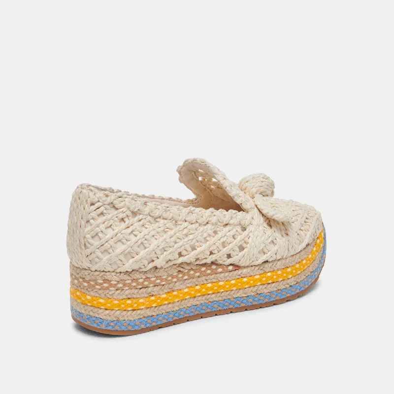 JAKA SNEAKERS CITRUS MULTI RAFFIA