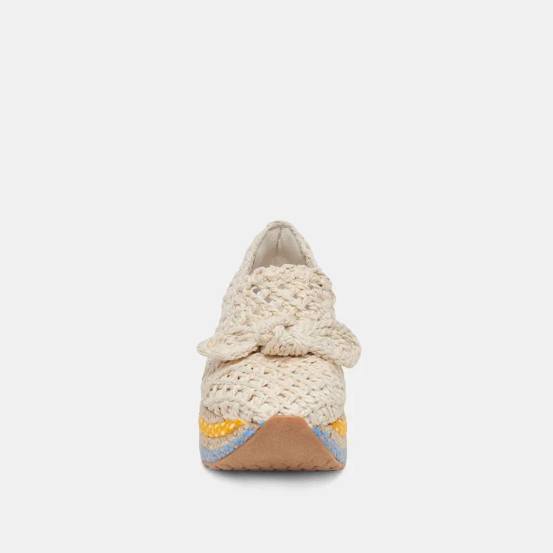 JAKA SNEAKERS CITRUS MULTI RAFFIA