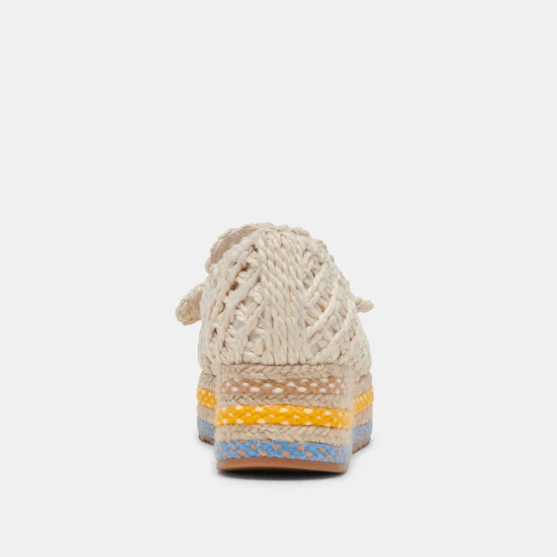 JAKA SNEAKERS CITRUS MULTI RAFFIA