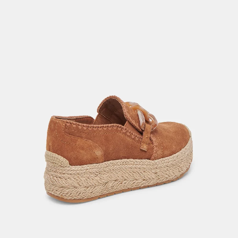 JHENEE ESPADRILLE SNEAKERS PECAN SUEDE