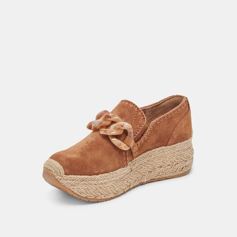 JHENEE ESPADRILLE SNEAKERS PECAN SUEDE