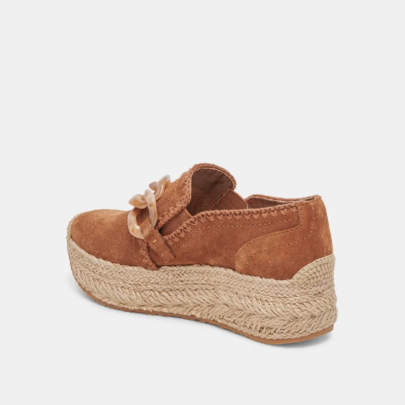 JHENEE ESPADRILLE SNEAKERS PECAN SUEDE