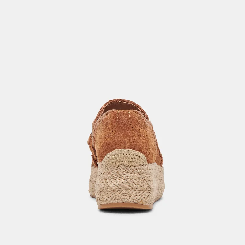 JHENEE ESPADRILLE SNEAKERS PECAN SUEDE