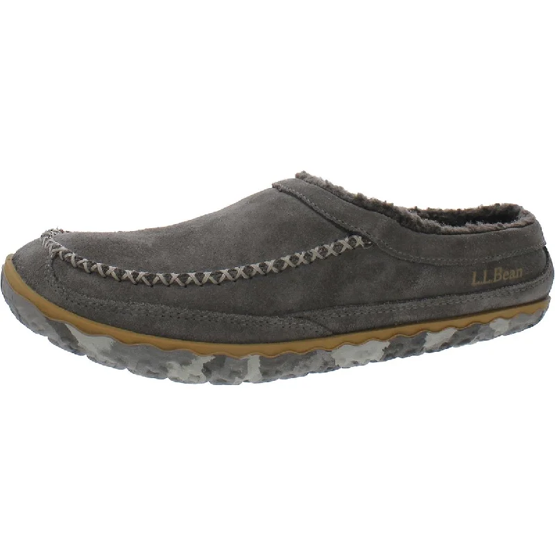 LL Bean Mens Cushioned Footbed Scuff Slippers