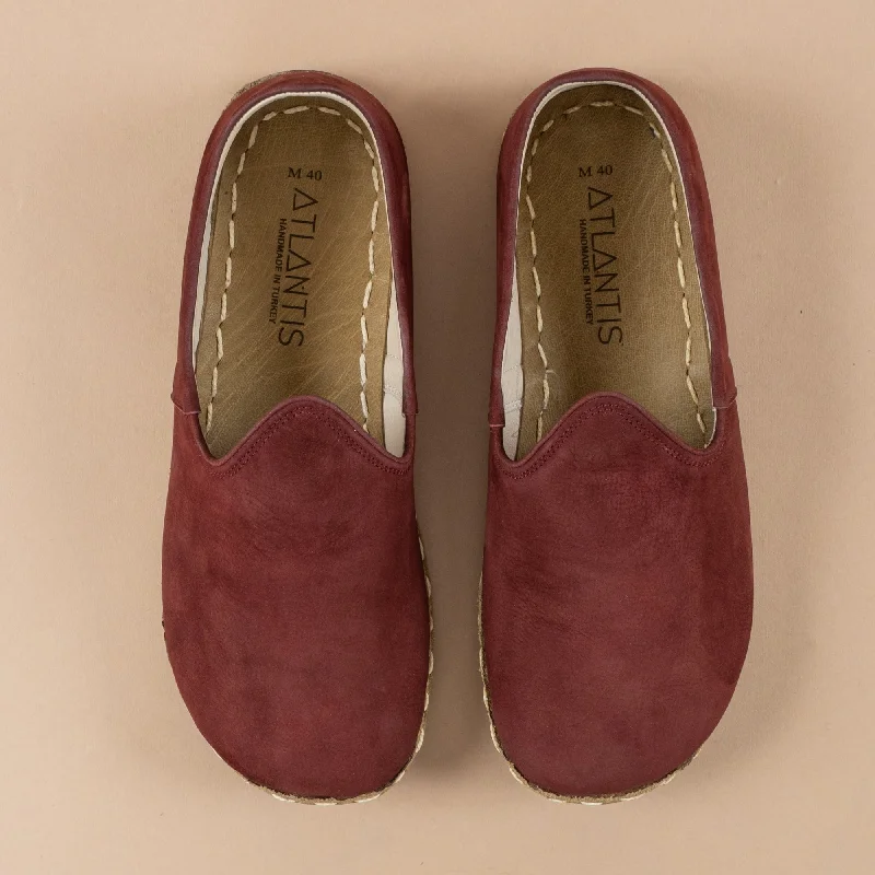 Women's Burgundy Barefoots