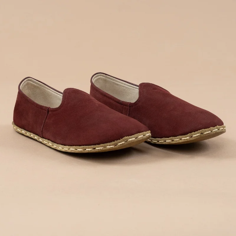 Women's Burgundy Barefoots