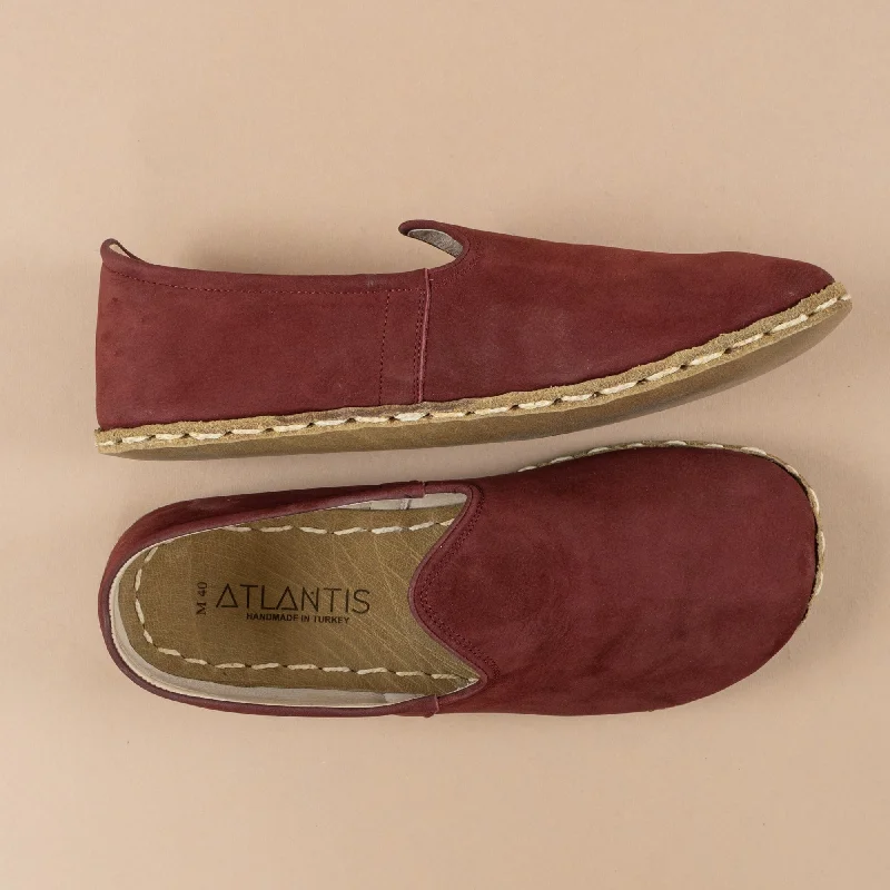 Women's Burgundy Barefoots