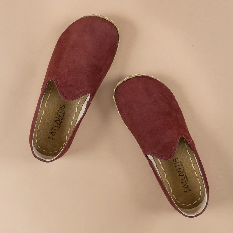 Women's Burgundy Barefoots