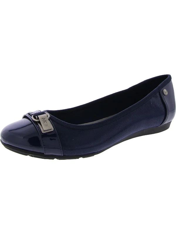 Able Womens Patent Toe Cap Ballet Flats