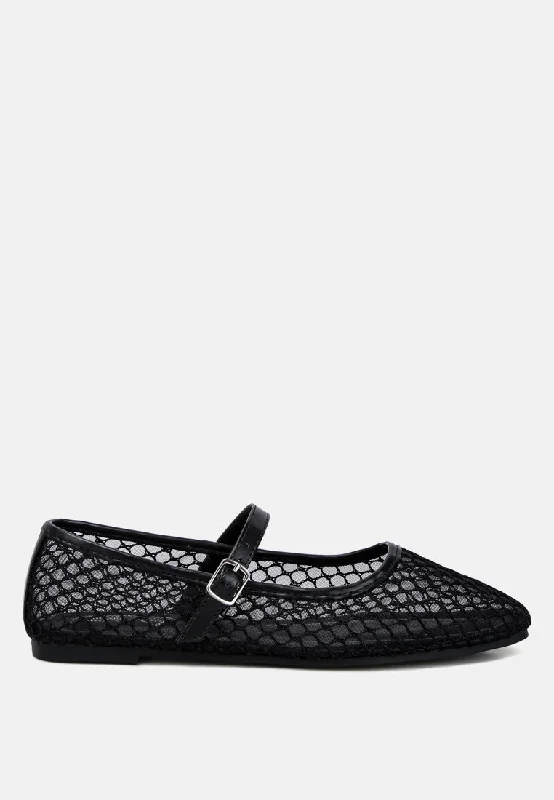 averona mesh mary jane flats