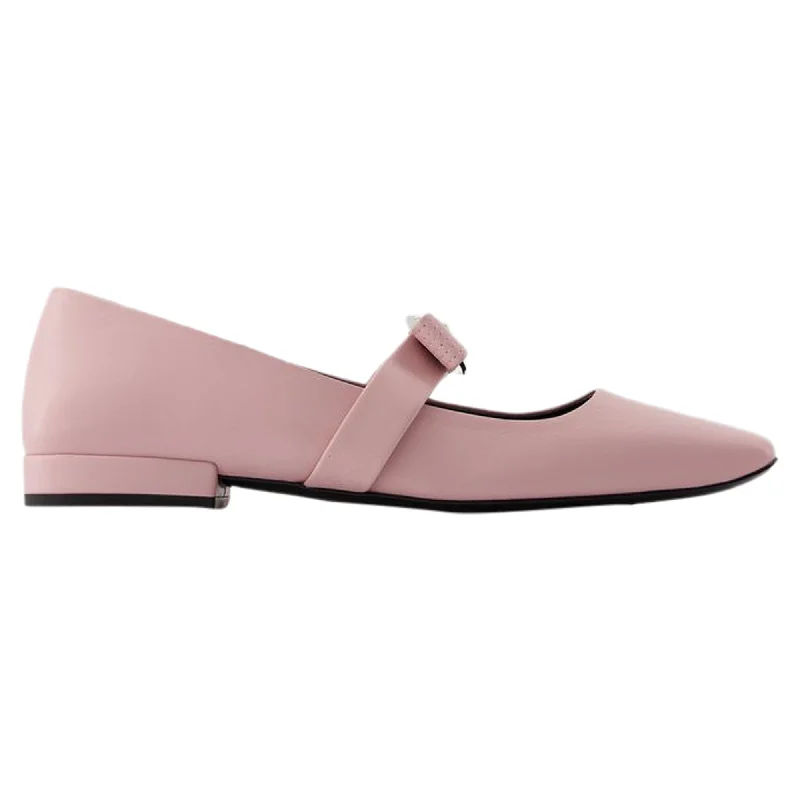 Ballerinas - Versace - Leather - Pink