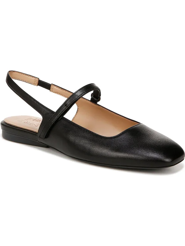 Connie Womens Leather Ballet Flat Mary Janes