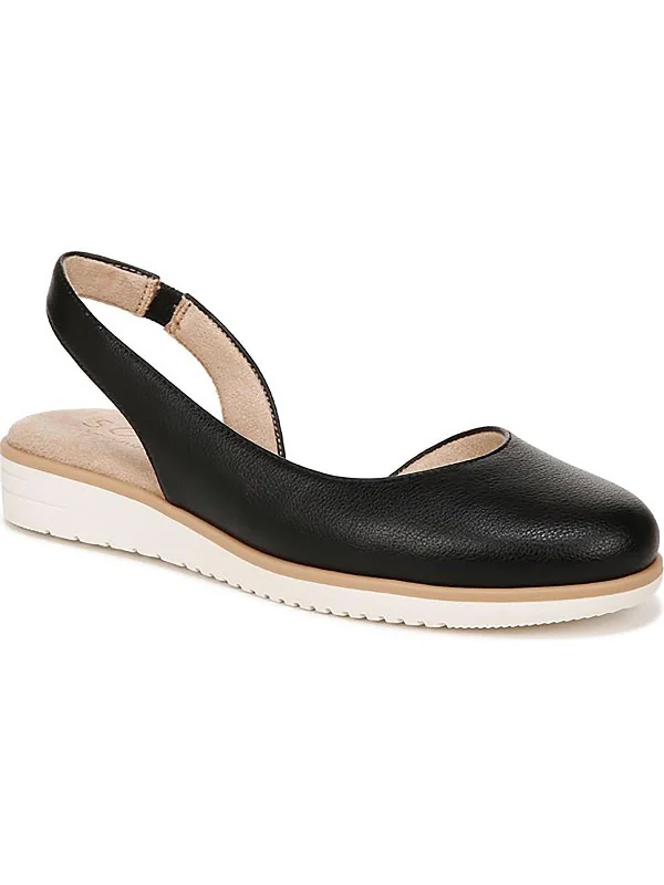 IDEA DORSAY Womens Faux Leather Round toe Ballet Flats