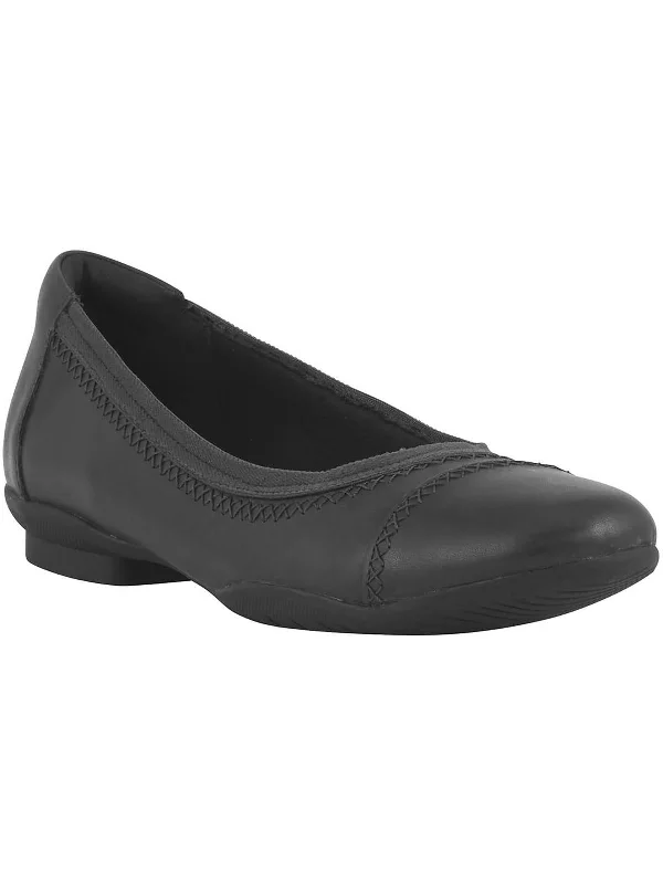 Sara Bay Womens Leather Comfort Ballet Flats