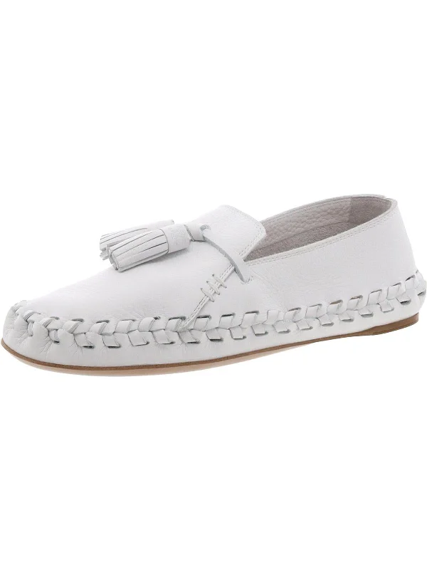 Womens Leather Slip On Moccasins