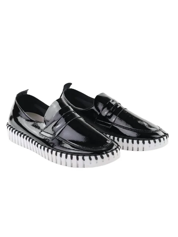 Women's Tulip Black Patent Shoes