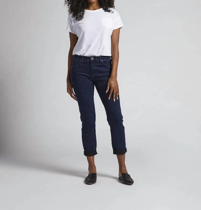 Limited Stock Available!Limited Stock Available!Carter Girlfriend Jeans In Midnight