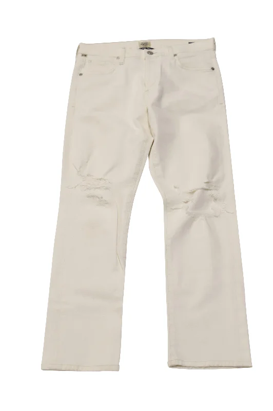 Massive Price Cuts!Massive Price Cuts!Citizens Of Humanity Emerson Slim Boyfriend Jeans in White Cotton Denim Massive Price Cuts!Massive Price Cuts!Citizens Of Humanity Emerson Slim Boyfriend Jeans in White Cotton Denim
