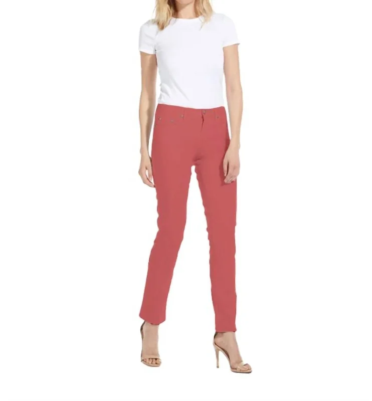 Your Discount is Waiting!Your Discount is Waiting!Cotton Twill Stretch Slim-Fit Jeans In Coral Your Discount is Waiting!Your Discount is Waiting!Cotton Twill Stretch Slim-Fit Jeans In Coral