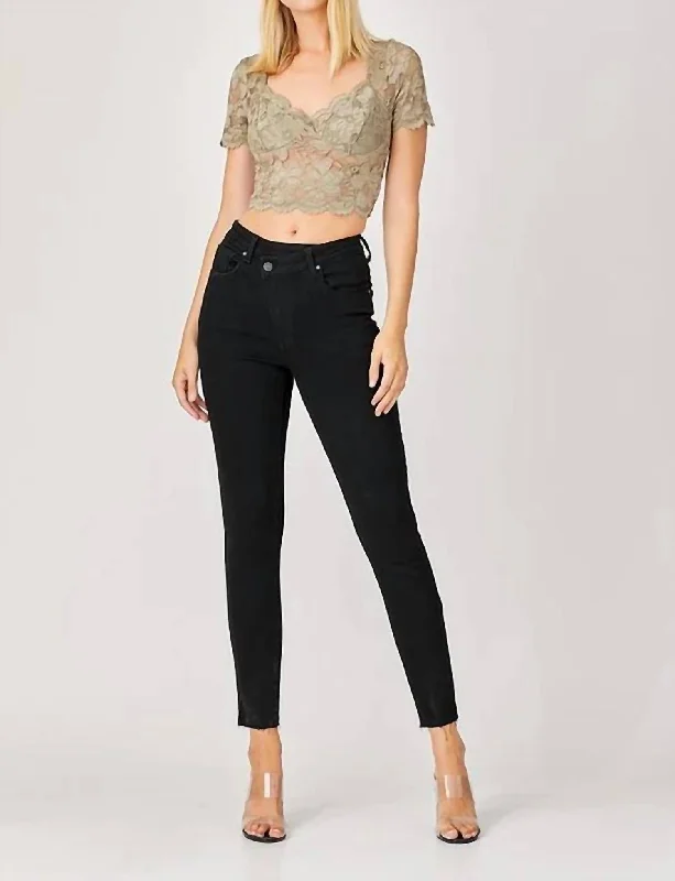 Save Money, Shop Happy!Save Money, Shop Happy!High Rise Crossover Skinny Jeans In Black Save Money, Shop Happy!Save Money, Shop Happy!High Rise Crossover Skinny Jeans In Black