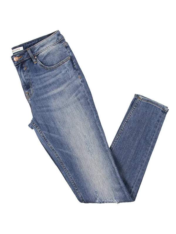 Instant Savings Await!Instant Savings Await!Jagger Womens Mid-Rise Distressed Skinny Jeans Instant Savings Await!Instant Savings Await!Jagger Womens Mid-Rise Distressed Skinny Jeans