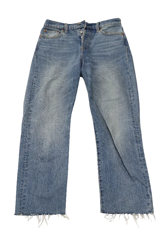 Flash Deals – Act Quickly!Flash Deals – Act Quickly!Levi's Distressed Hem Jeans in Blue Cotton Denim Flash Deals – Act Quickly!Flash Deals – Act Quickly!Levi's Distressed Hem Jeans in Blue Cotton Denim