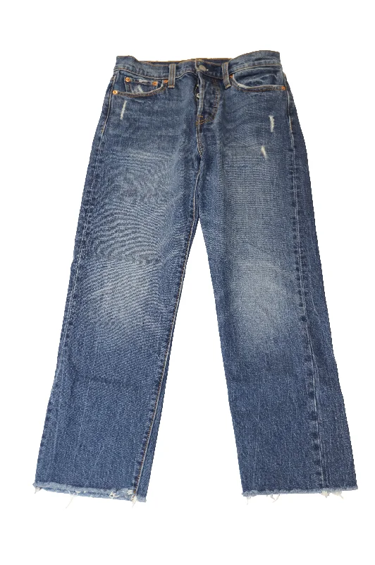 Hurry, Sale Ends Soon!Hurry, Sale Ends Soon!Levi's Straight-Leg Jeans in Blue Cotton Denim Hurry, Sale Ends Soon!Hurry, Sale Ends Soon!Levi's Straight-Leg Jeans in Blue Cotton Denim