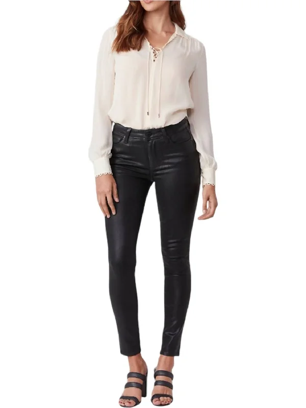 Limited-Time Price Drop!Limited-Time Price Drop!Luxe Coated Hoxton Jeans In Black Fog Limited-Time Price Drop!Limited-Time Price Drop!Luxe Coated Hoxton Jeans In Black Fog